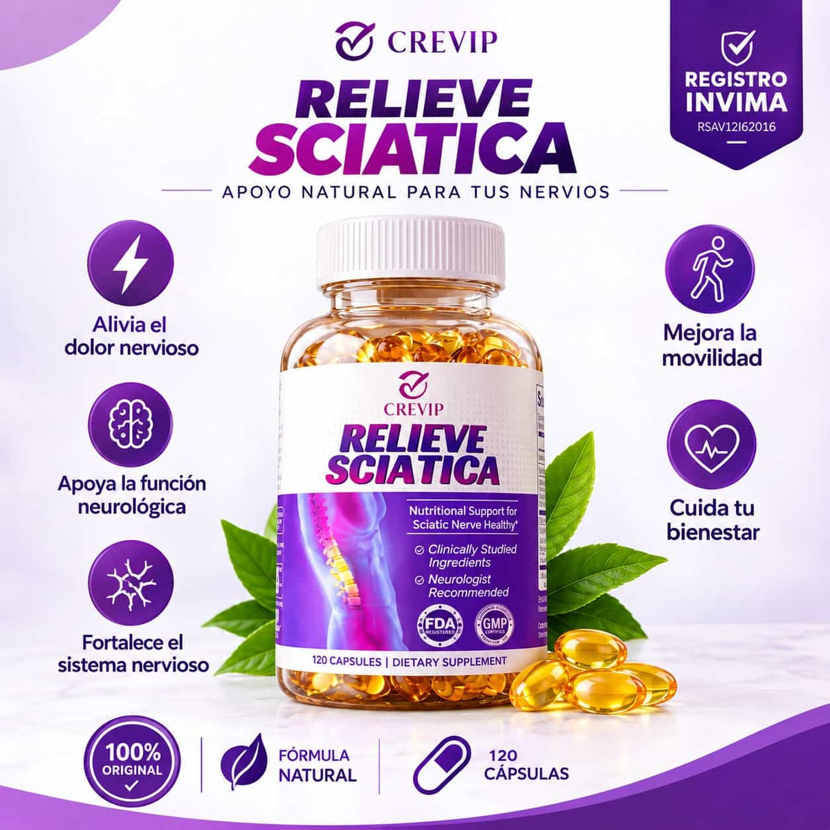 Apoyo Nutricional para Nervios, Músculos y Energía,